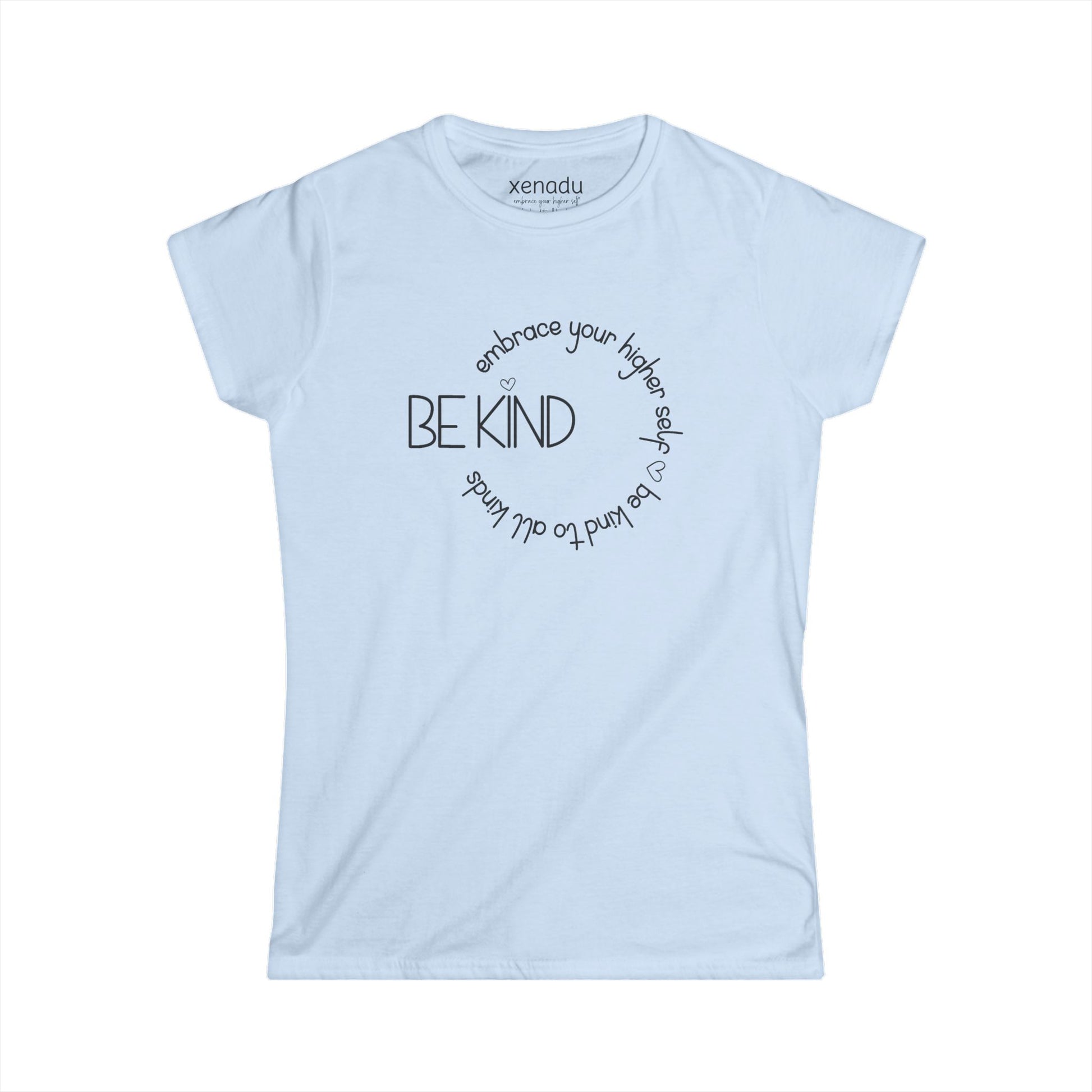 Be Kind to All Kinds Women's Tee Light Blue T-Shirt