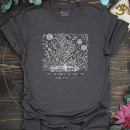 The Akashic is Calling Tee Dark Heather Grey T-Shirt