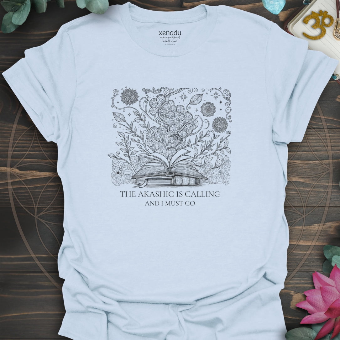 The Akashic is Calling Tee Light Blue T-Shirt