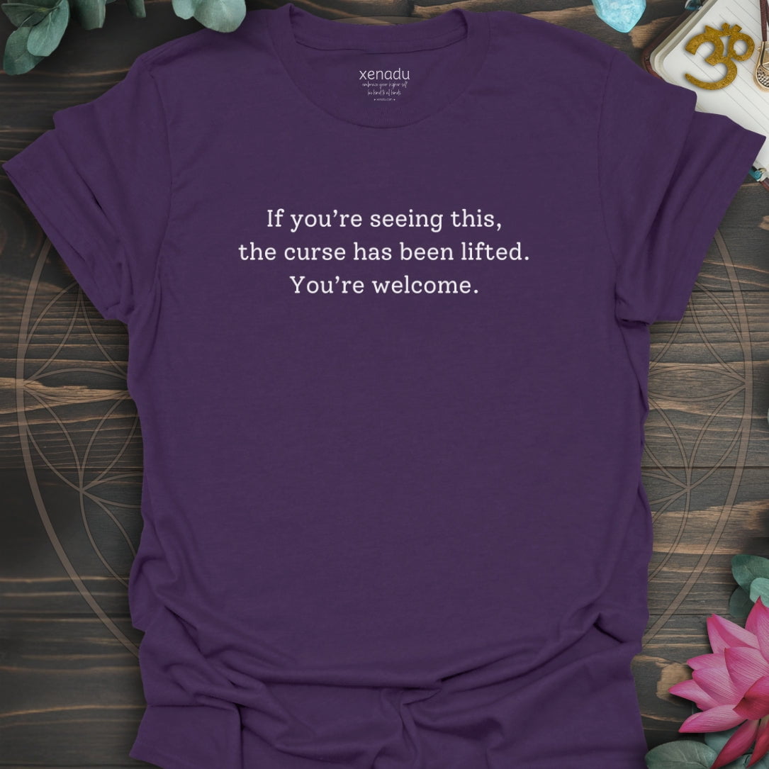 The Curse Has Been Lifted Tee Purple T-Shirt