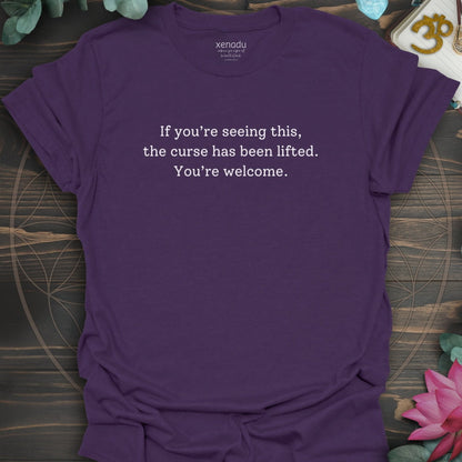 The Curse Has Been Lifted Tee Purple T-Shirt