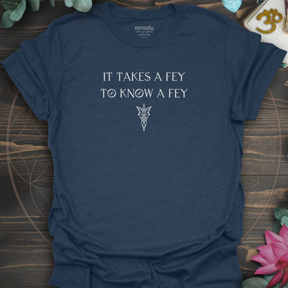 To Know a Fey Tee Navy T-Shirt
