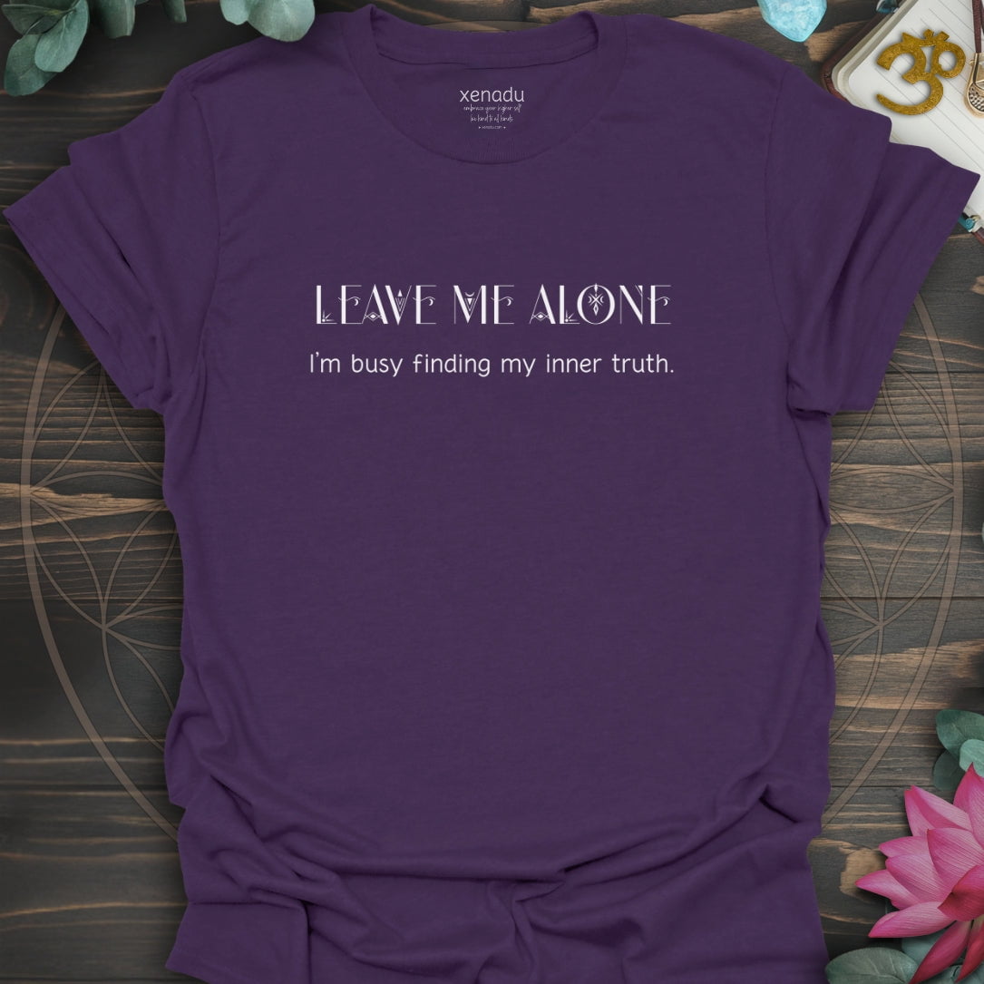 Leave Me Alone Tee Purple T-Shirt