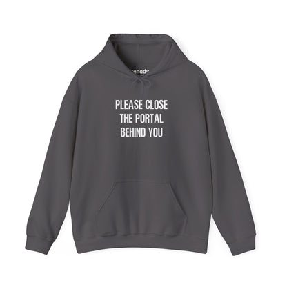 Close The Portal Hoodie Charcoal