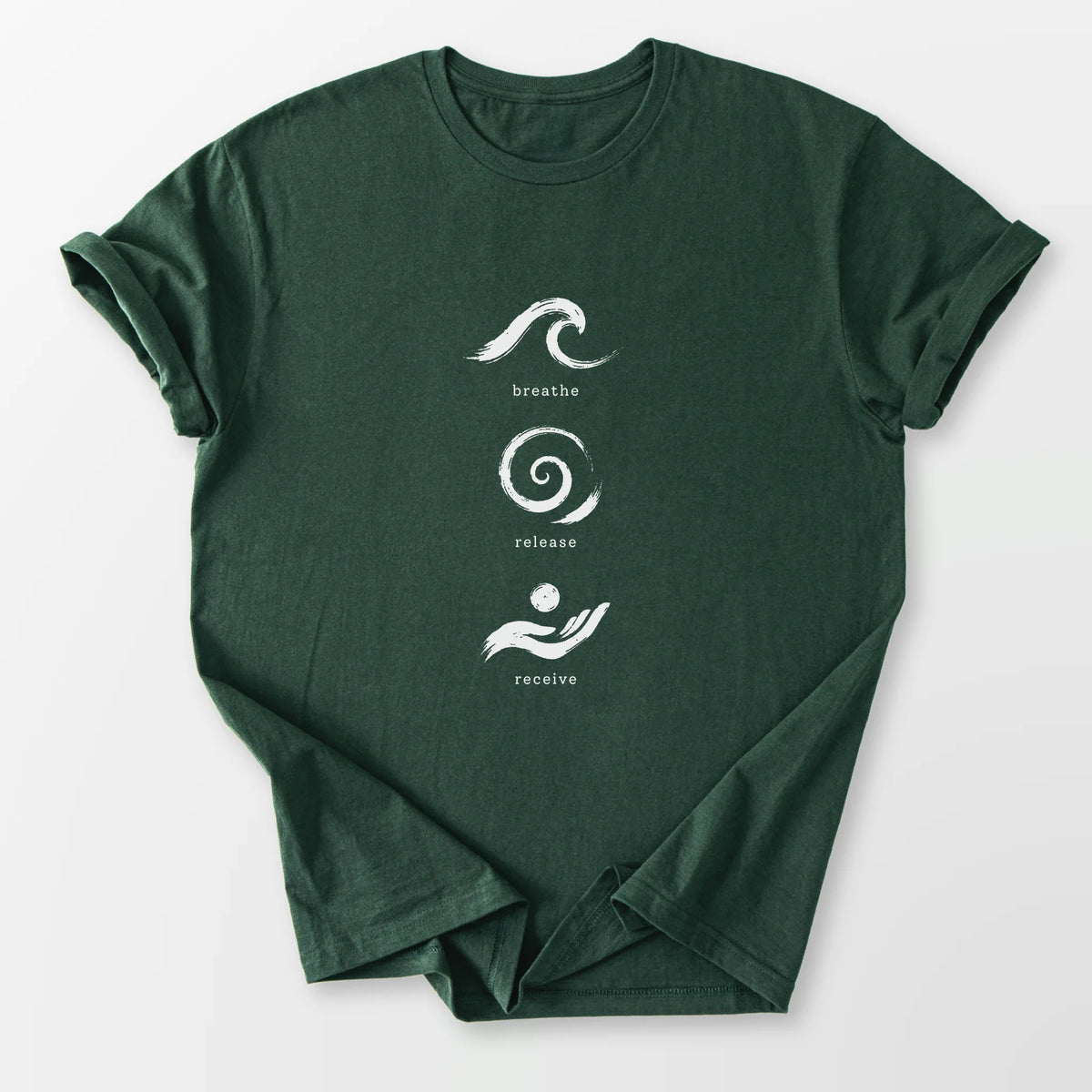 Breathe Release Receive Tee Forest Green T-Shirt