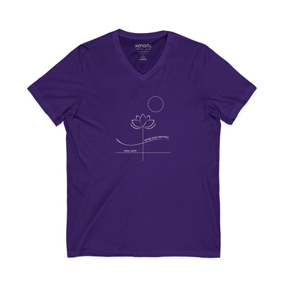 Inner Work Inner Harmony V-Neck Tee Purple V-neck
