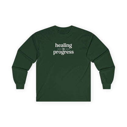 Healing in Progress Long Sleeve Tee Forest Green Long-sleeve