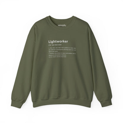 Lightworker Definition Sweatshirt Military Green Sweatshirt