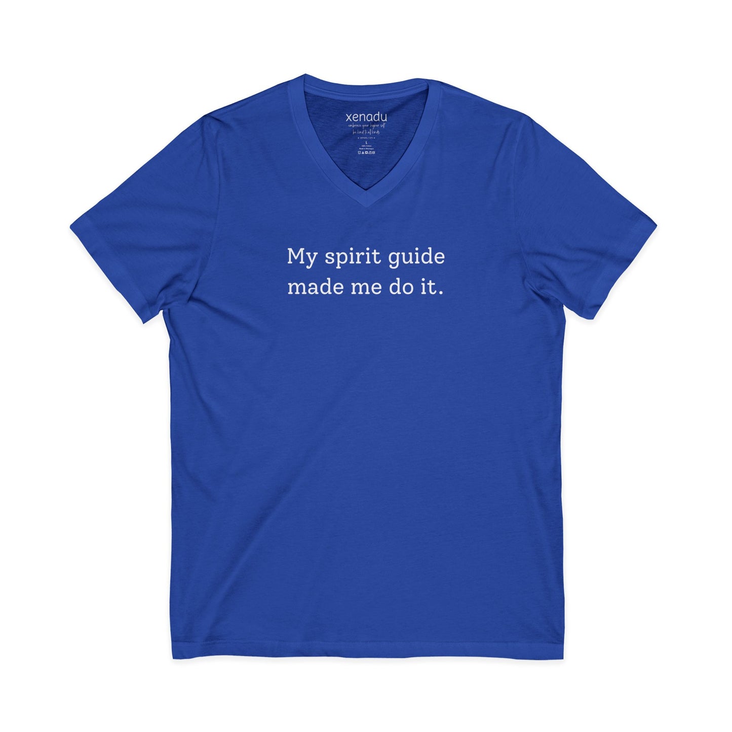 My Spirit Guide V-Neck Tee Royal Blue V-neck
