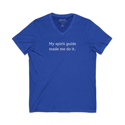 My Spirit Guide V-Neck Tee Royal Blue V-neck