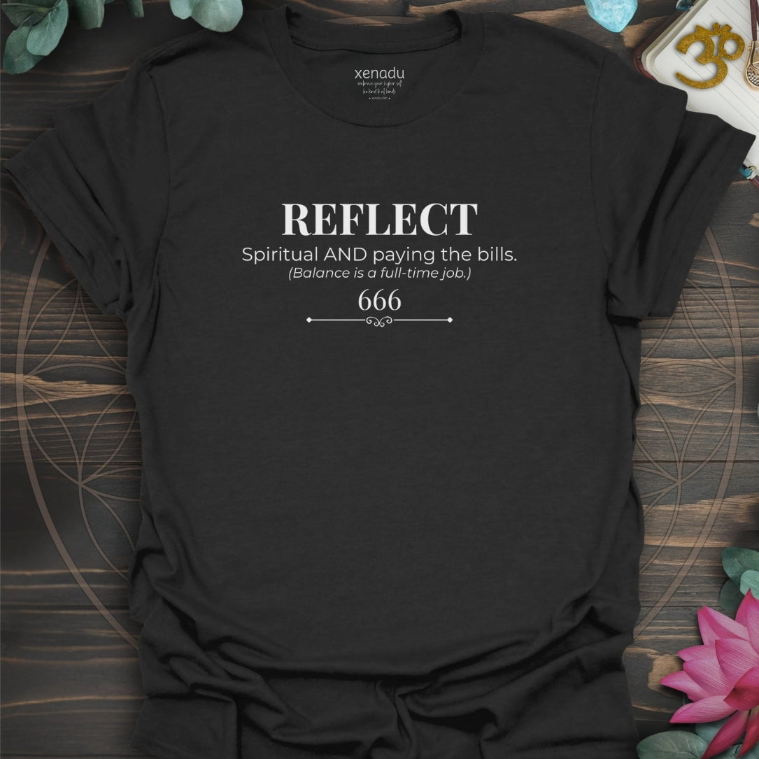 666 Reflect Tee Black T-Shirt