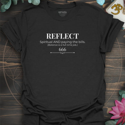 666 Reflect Tee Black T-Shirt