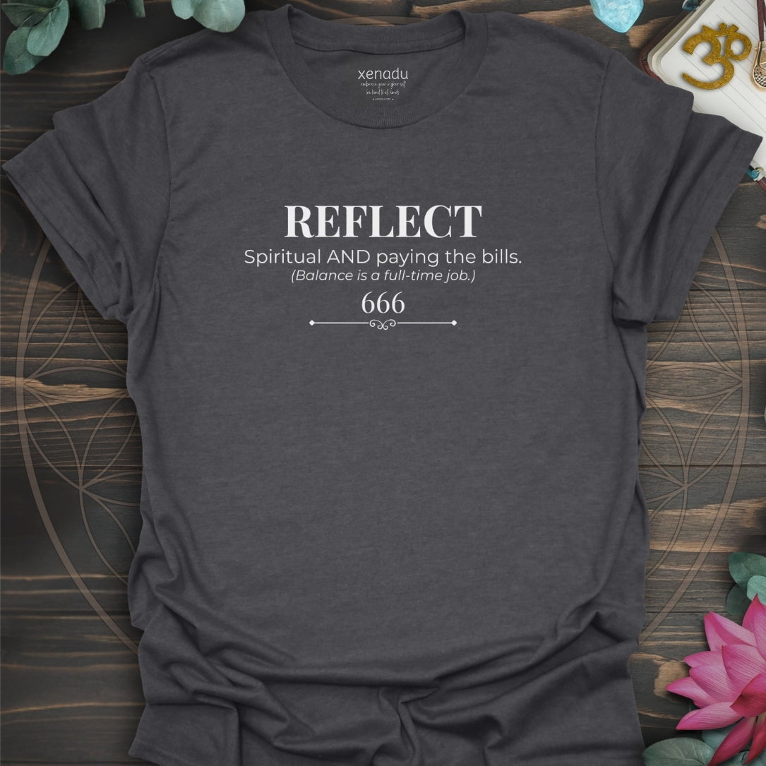 666 Reflect Tee Dark Heather Grey T-Shirt