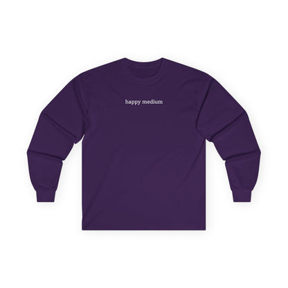 Happy Medium Long Sleeve Tee Purple Long-sleeve