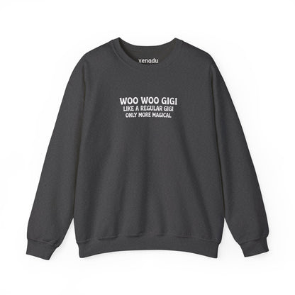 Woo Woo Gigi Sweatshirt Dark Heather Grey Sweatshirt