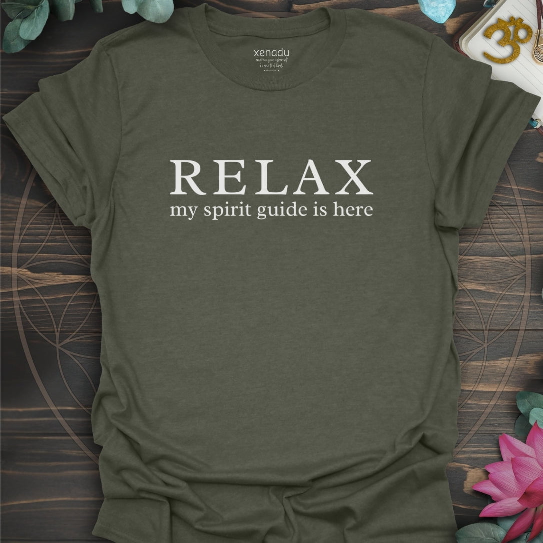 My Spirit Guide is Here Tee Heather Military Green T-Shirt