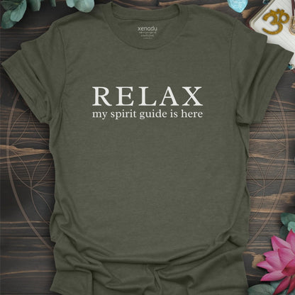 My Spirit Guide is Here Tee Heather Military Green T-Shirt
