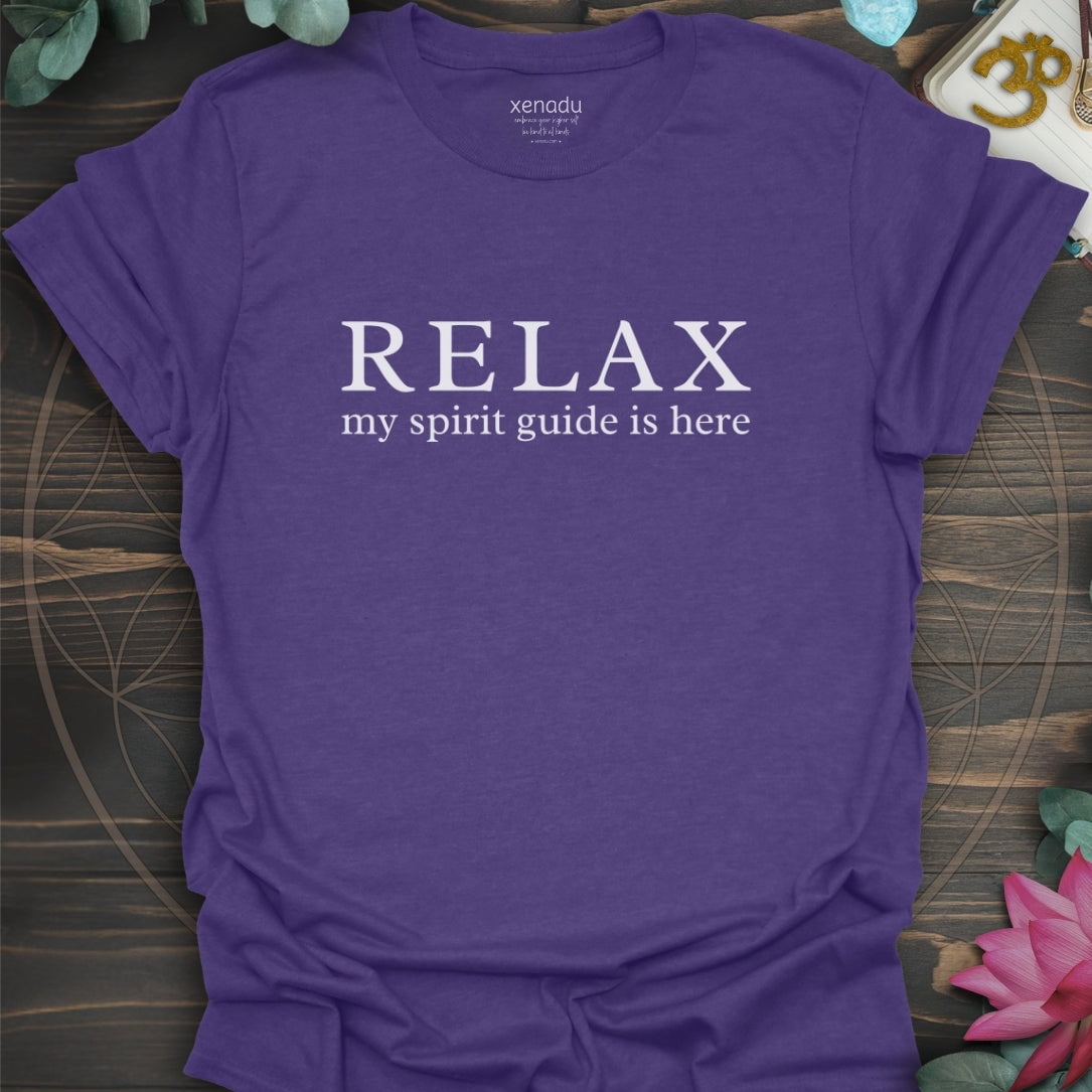 My Spirit Guide is Here Tee Heather Purple T-Shirt