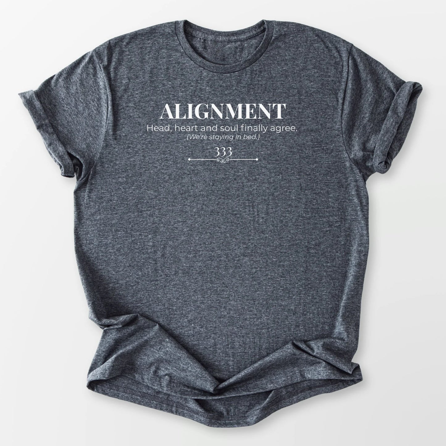 333 Alignment Tee Dark Heather Grey T-Shirt