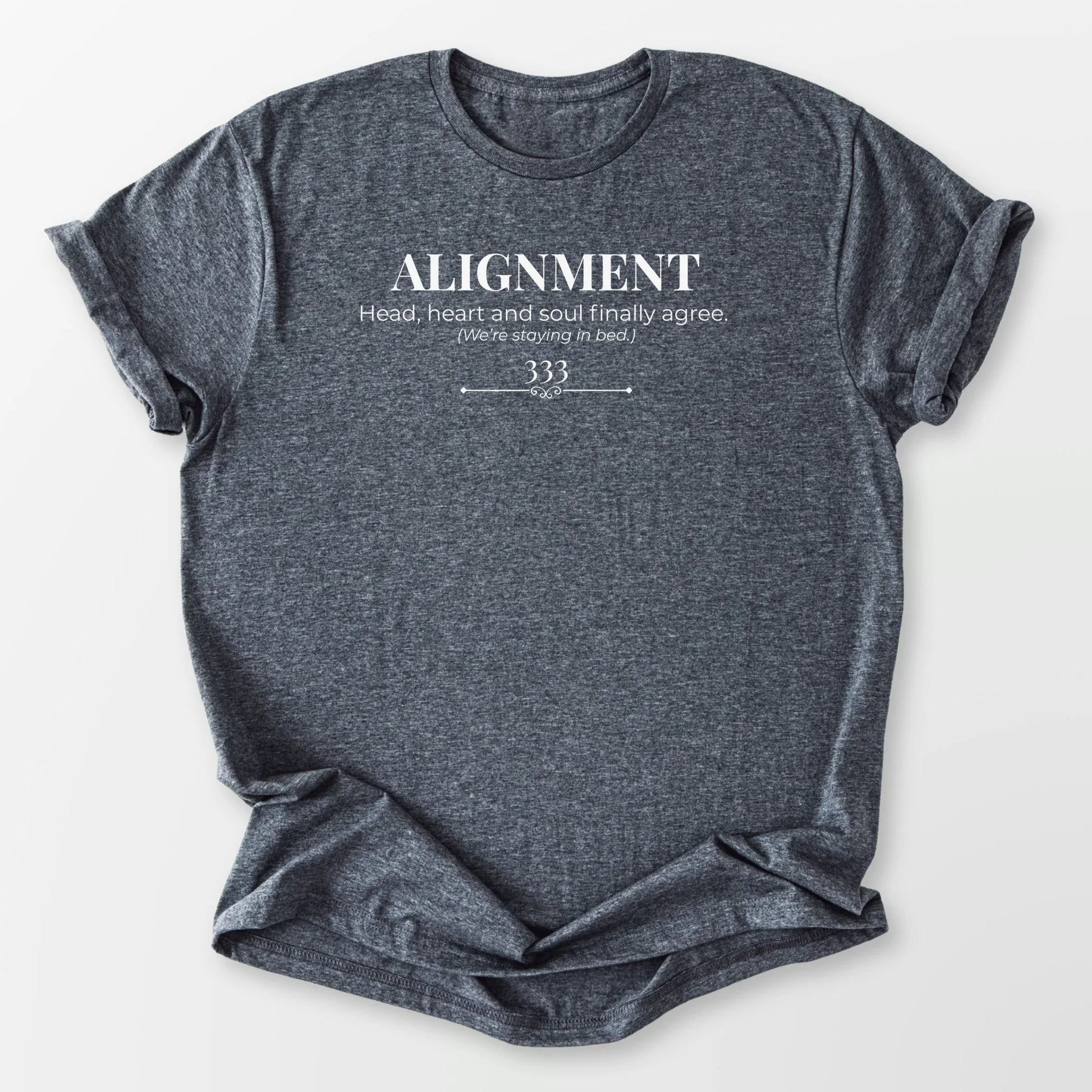 333 Alignment Tee Dark Heather Grey T-Shirt