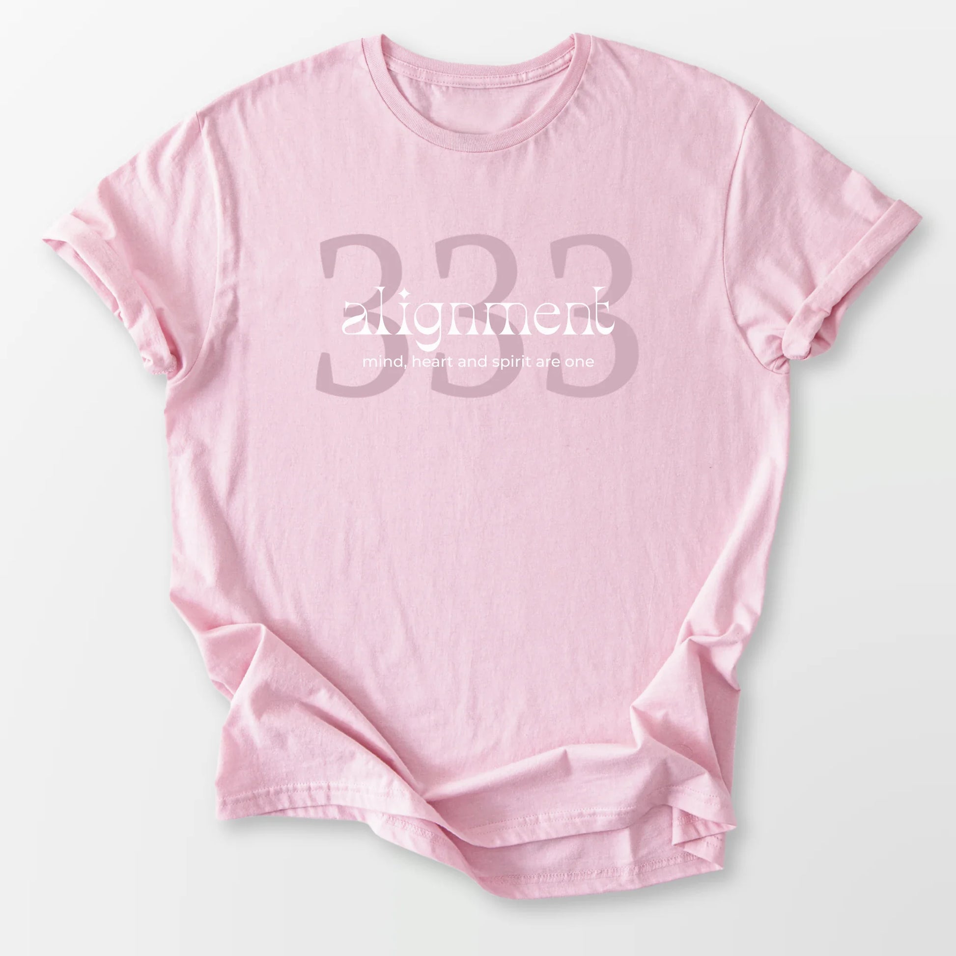 333 Angel Number Tee Light Pink T-Shirt