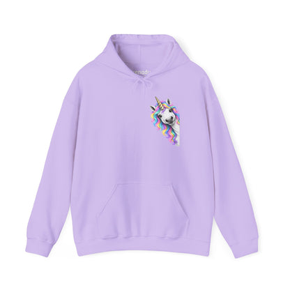 Peeking Unicorn Hoodie Orchid Hoodie
