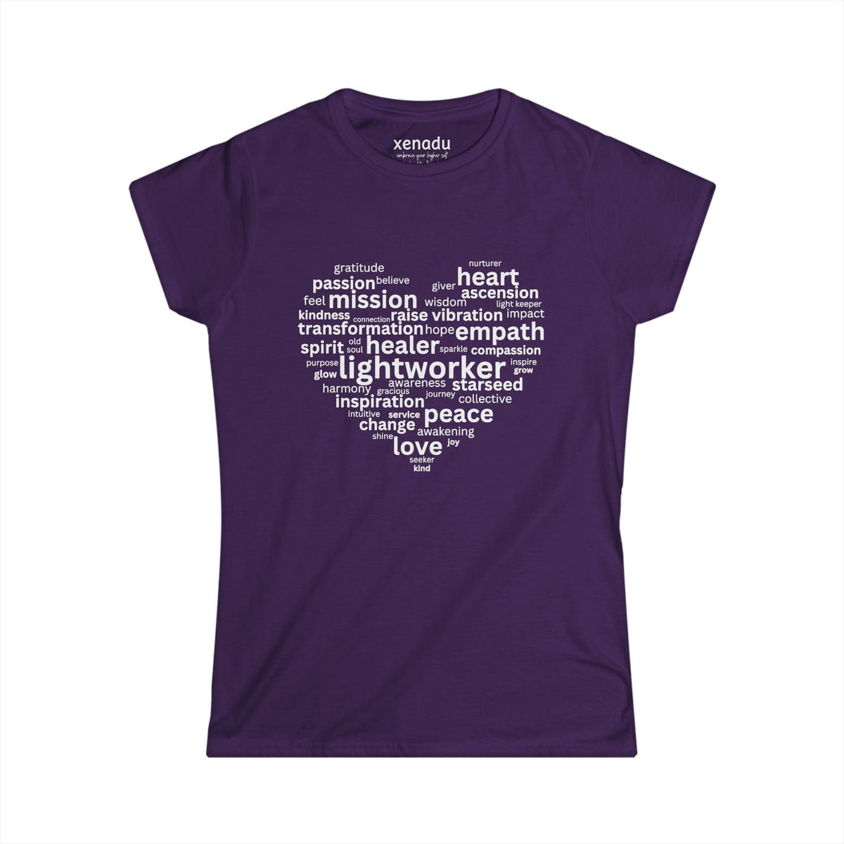 Heart of a Lightworker Women's Tee Purple T-Shirt