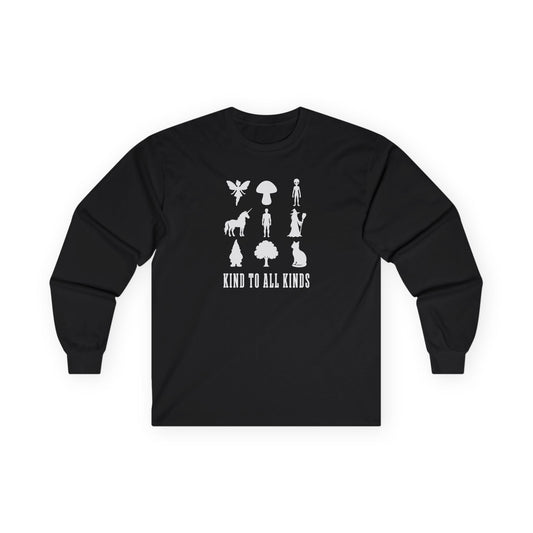 I'm Kind To All Kinds Long Sleeve Tee Black
