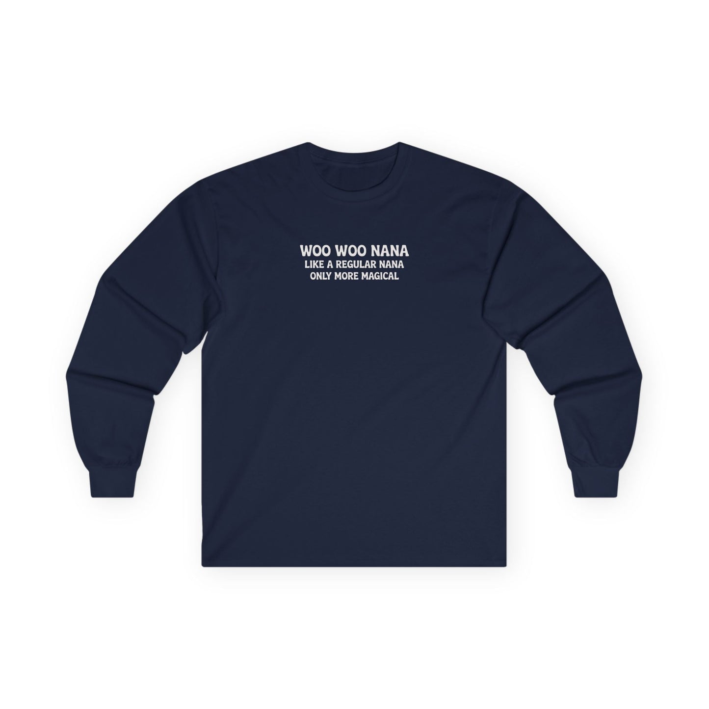 Woo Woo Nana Long Sleeve Tee Navy Long-sleeve