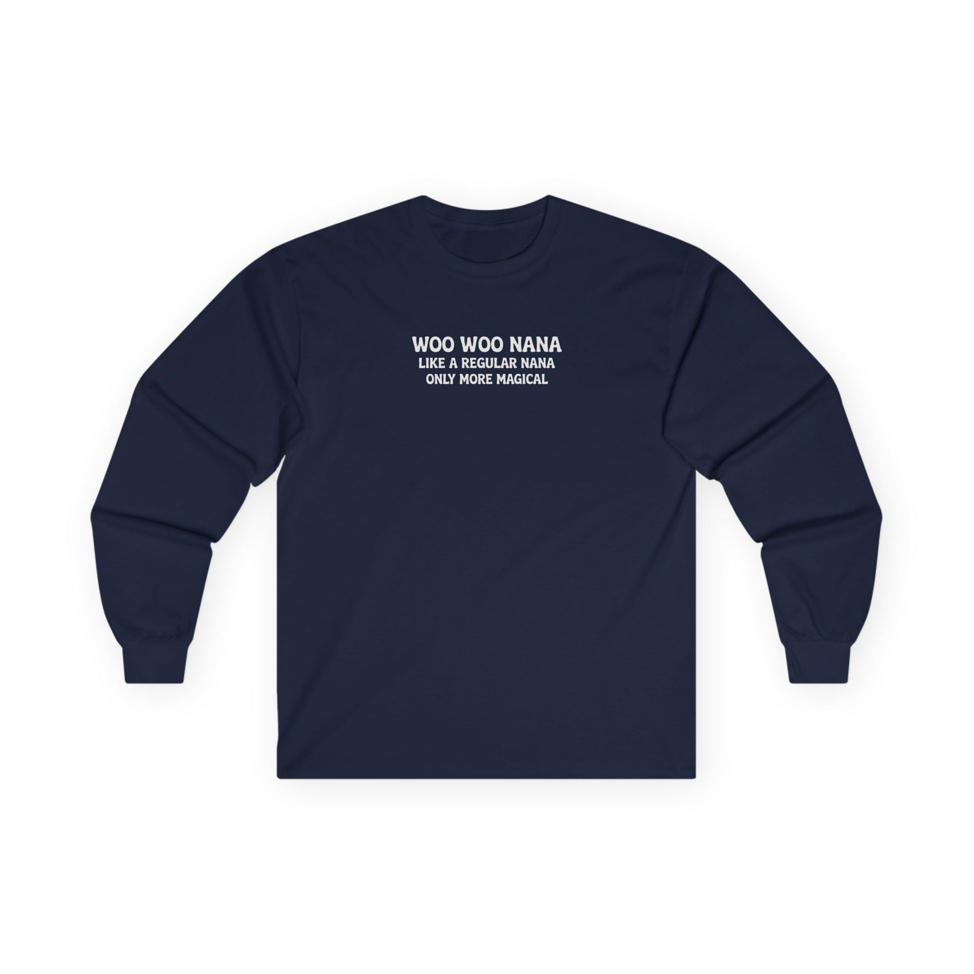 Woo Woo Nana Long Sleeve Tee Navy Long-sleeve