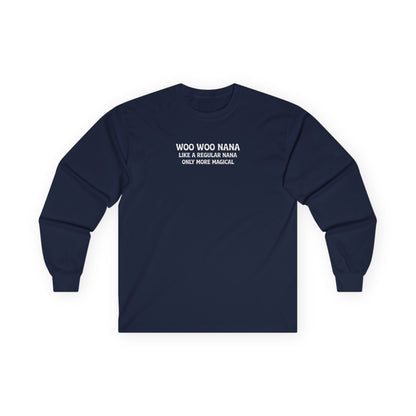 Woo Woo Nana Long Sleeve Tee Navy Long-sleeve
