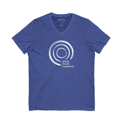 Quietly Clearly V-Neck Heather True Royal V-neck