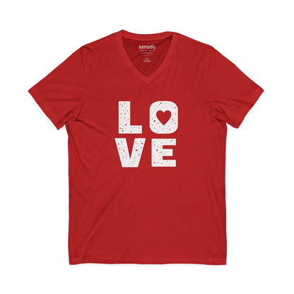 Big Love V-Neck Tee Red V-neck