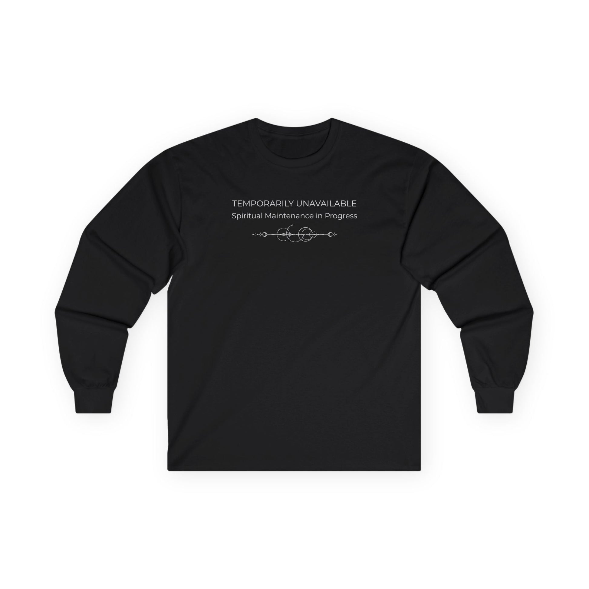 Spiritual Maintenance Long Sleeve Tee Black Long-sleeve