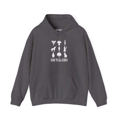 I'm Kind To All Kinds Hoodie Charcoal