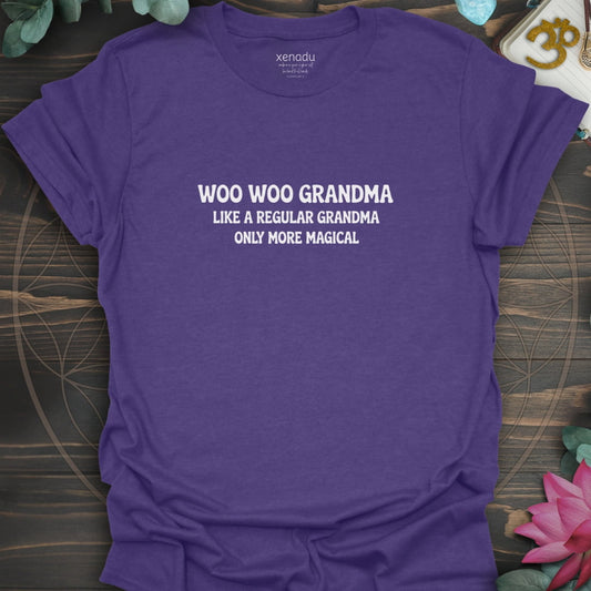Woo Woo Grandma Tee Heather Purple T-Shirt