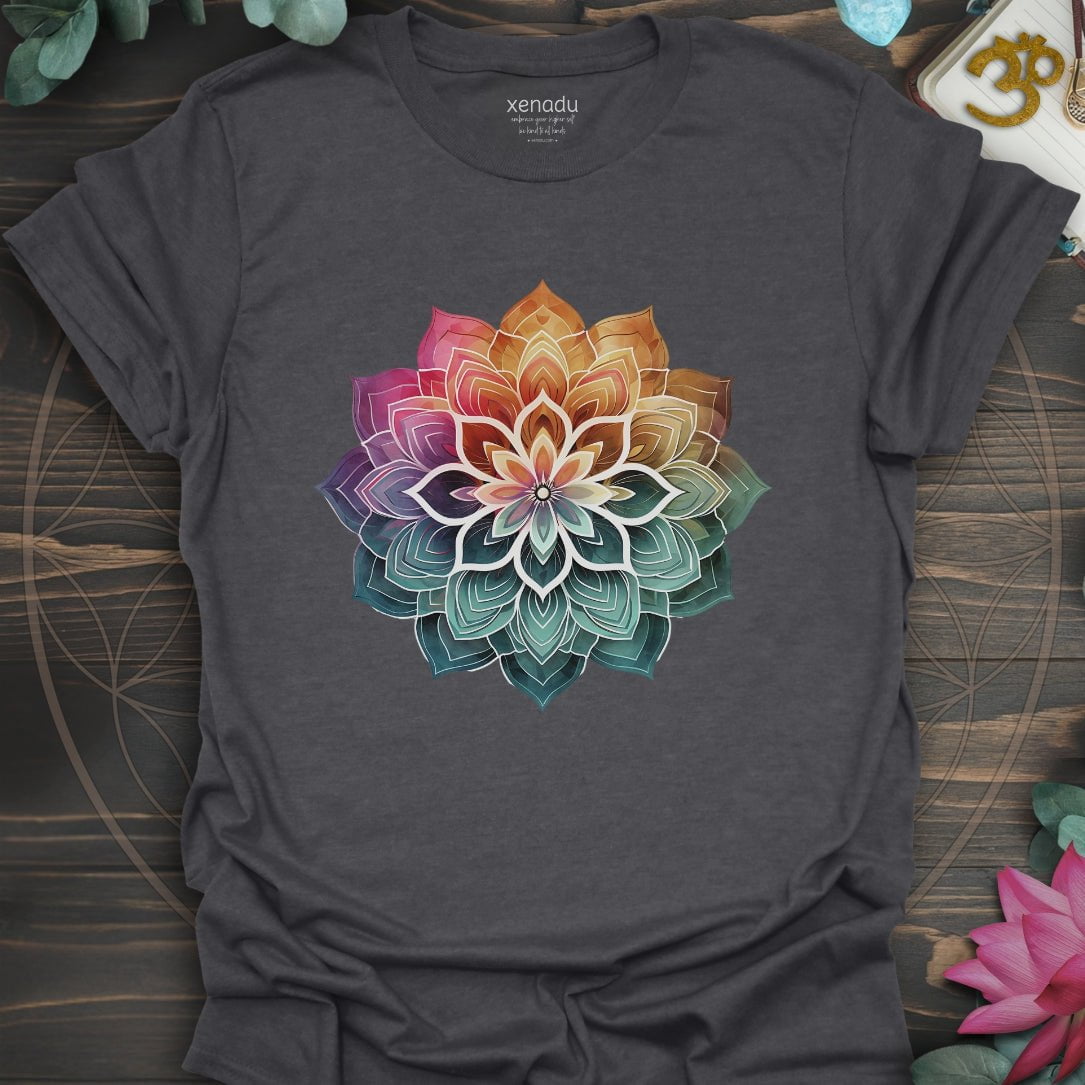 Boho Mandala Tee Dark Heather Grey T-Shirt
