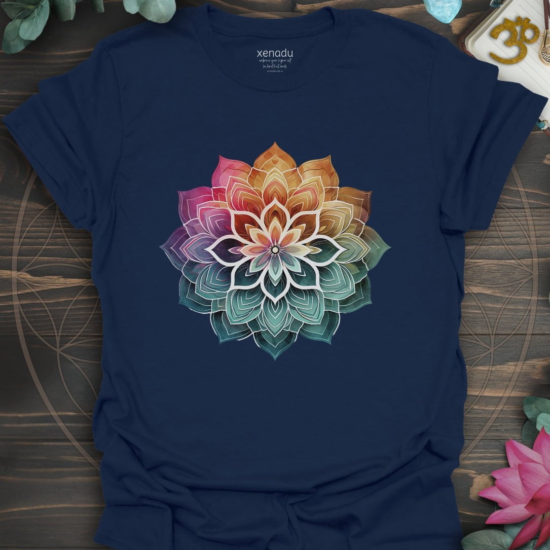 Boho Mandala Tee Navy T-Shirt