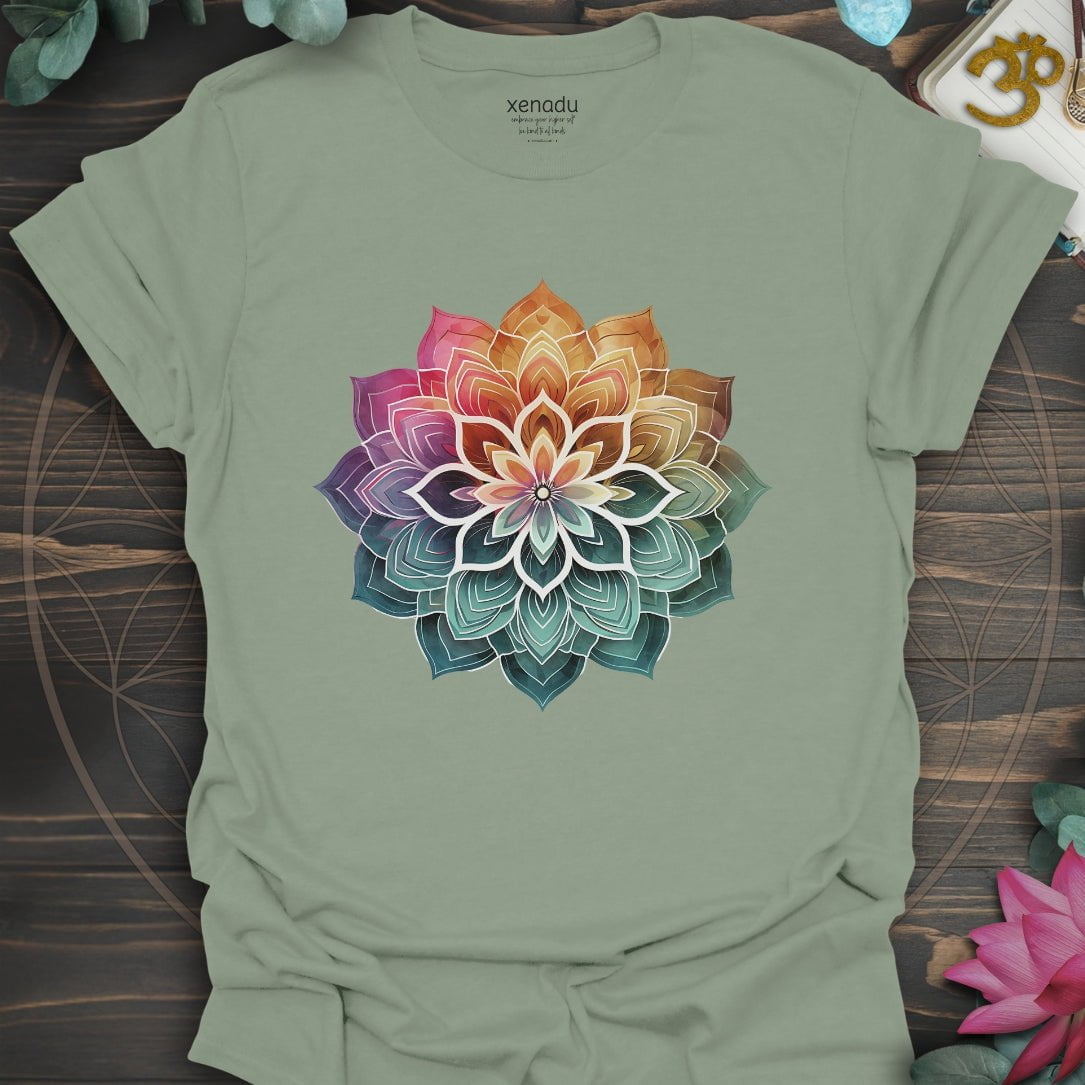 Boho Mandala Tee Sage T-Shirt