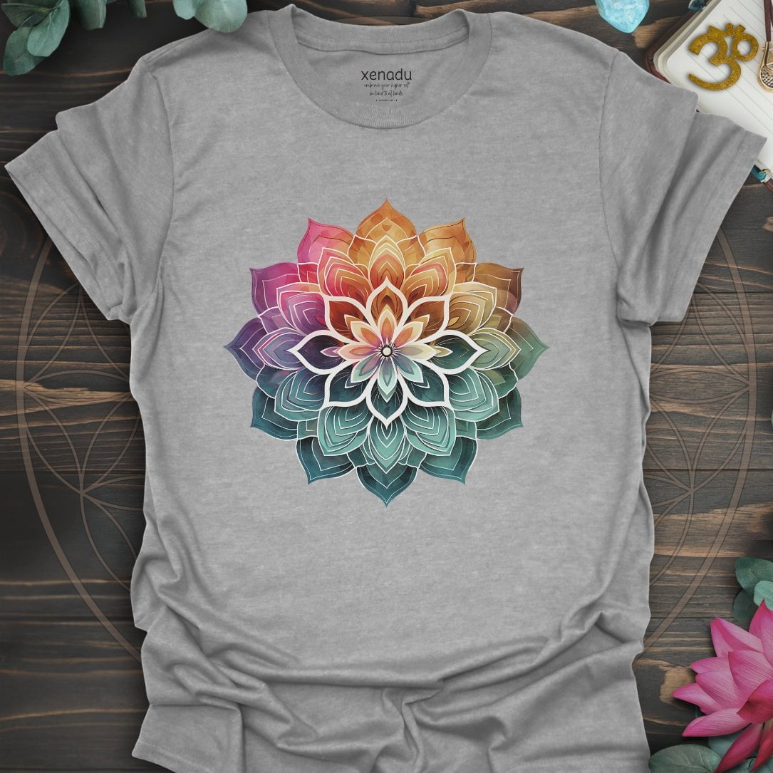 Boho Mandala Tee Sport Grey T-Shirt