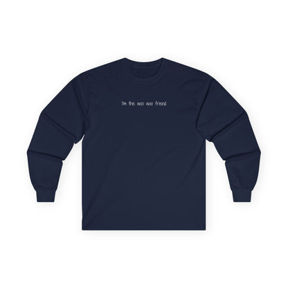 I'm the Woo Woo Friend Long Sleeve Tee Navy Long-sleeve