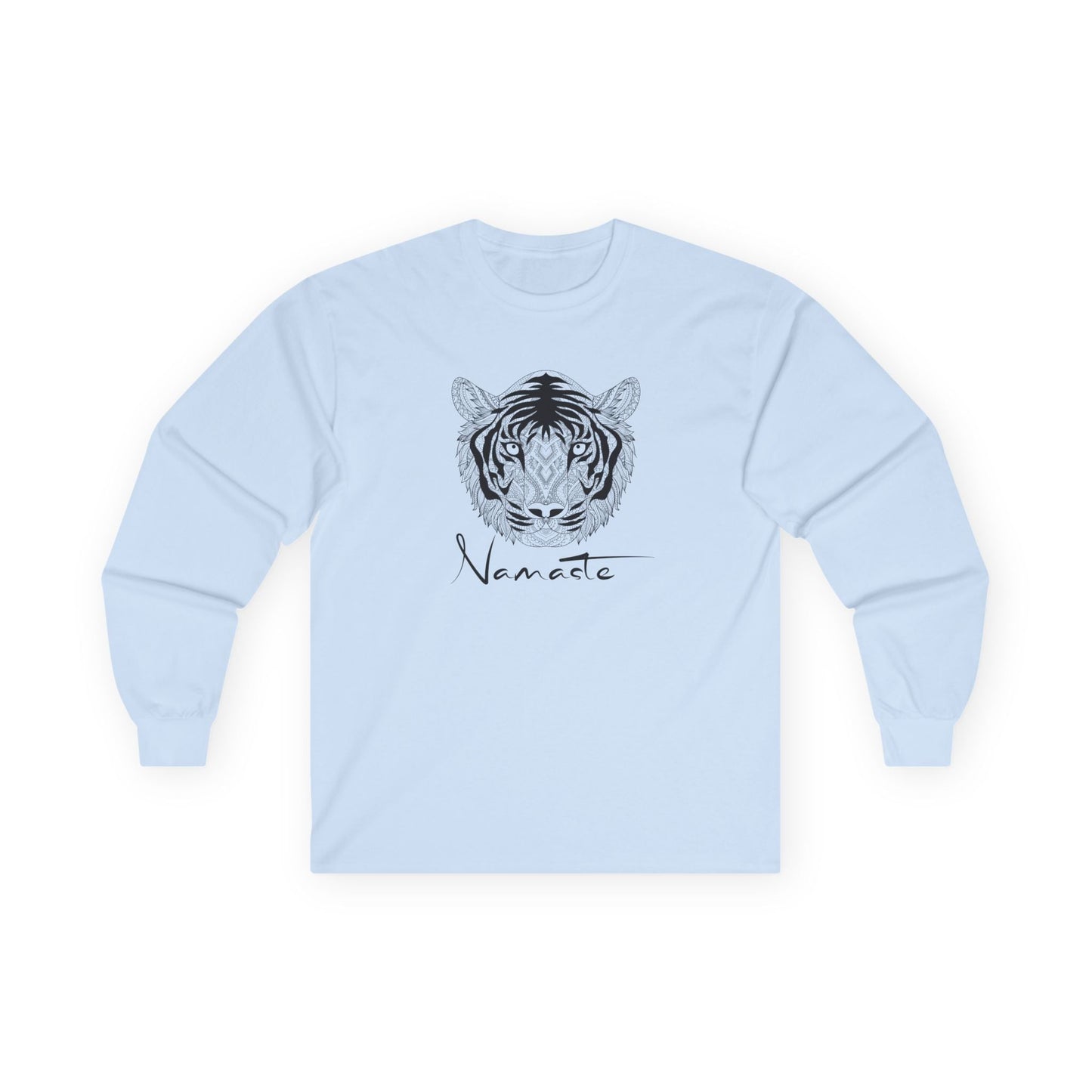 Namaste Tiger Long Sleeve Tee Light Blue Long-sleeve