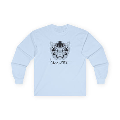 Namaste Tiger Long Sleeve Tee Light Blue Long-sleeve