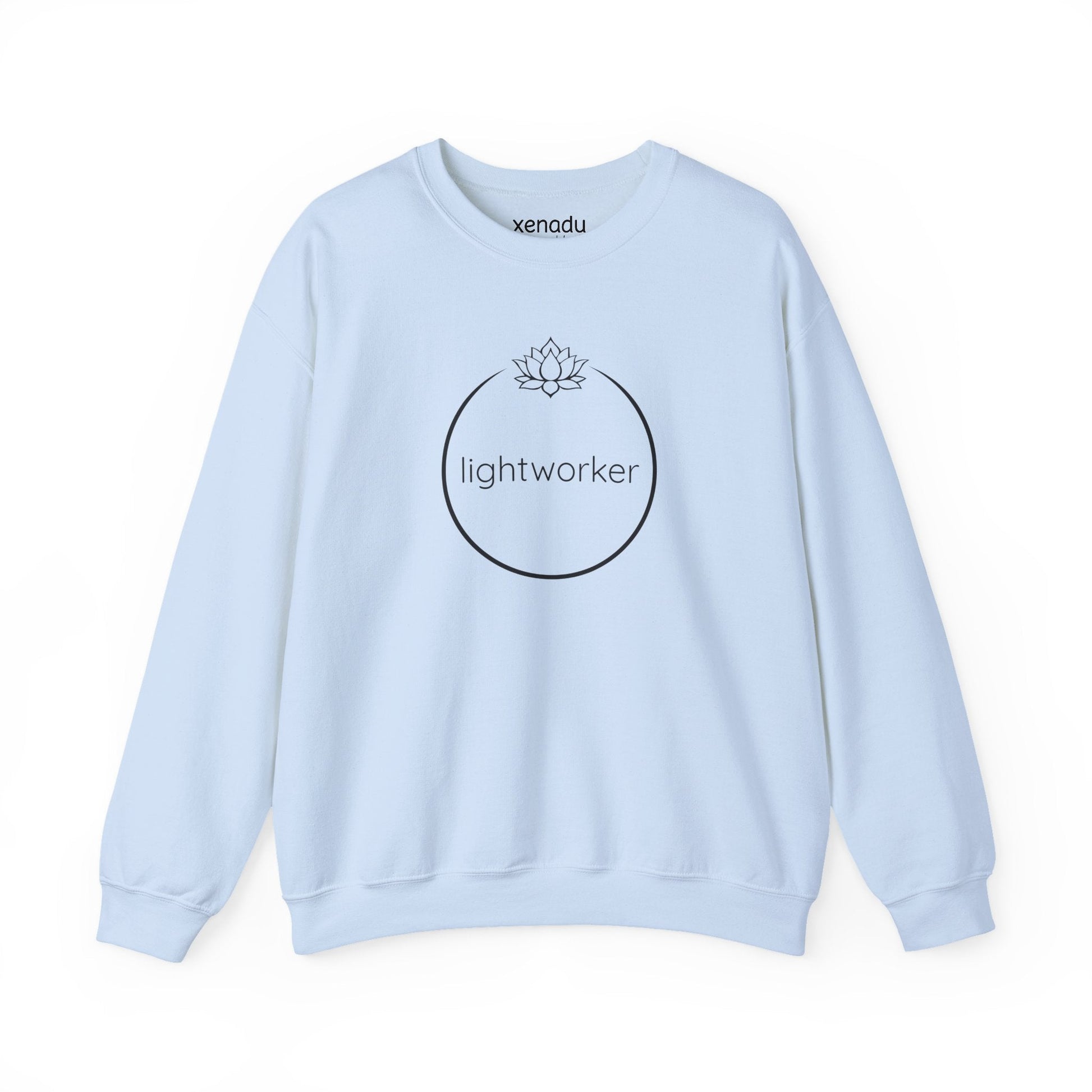 Lightworker Lotus Bloom Sweatshirt Light Blue Sweatshirt