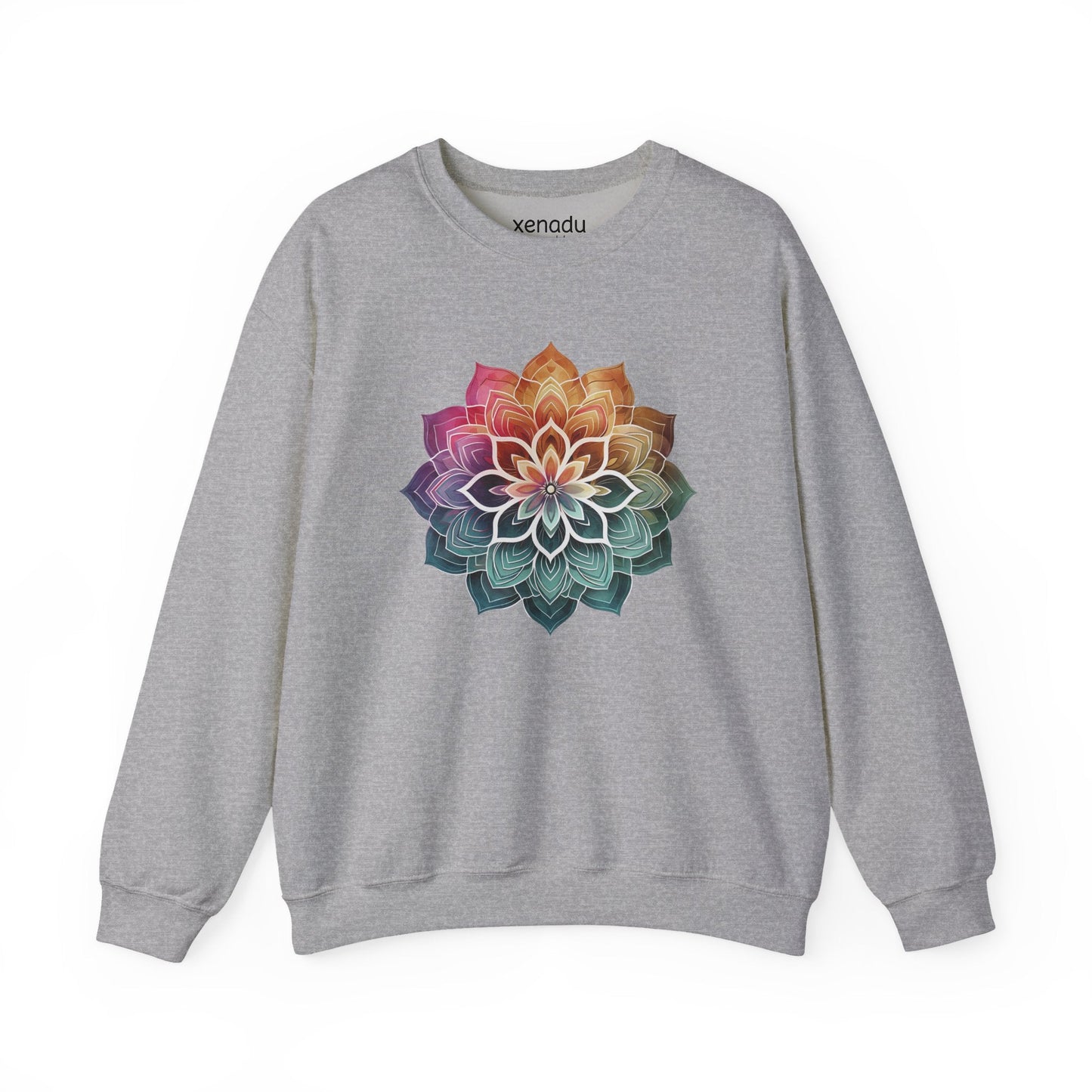 Boho Mandala Sweatshirt Sport Grey Sweatshirt