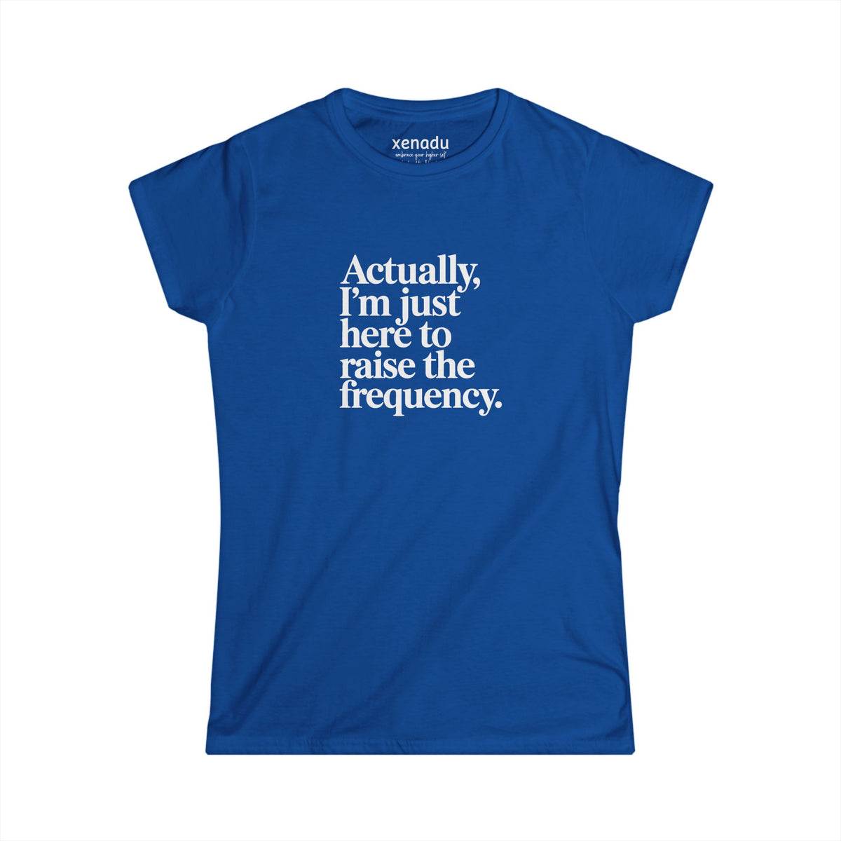 Raise the Frequency Women's Tee Royal Blue
