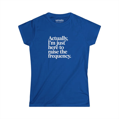 Raise the Frequency Women's Tee Royal Blue