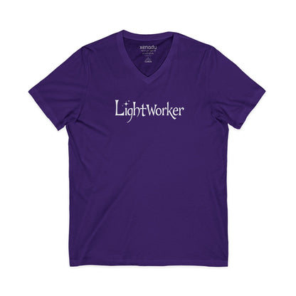Lightworker V-Neck Tee Purple V-neck