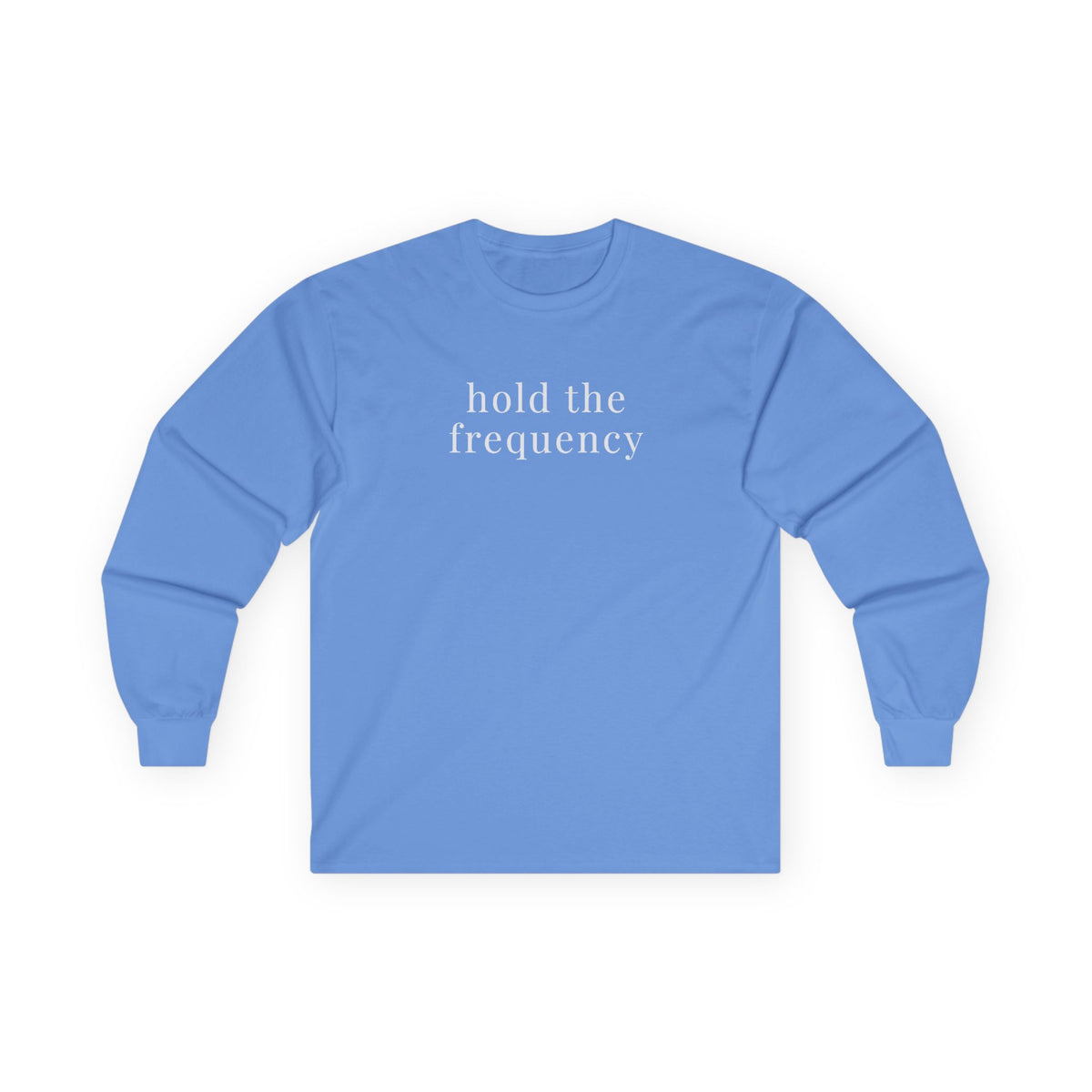 Hold Frequency Long Sleeve Tee Carolina Blue