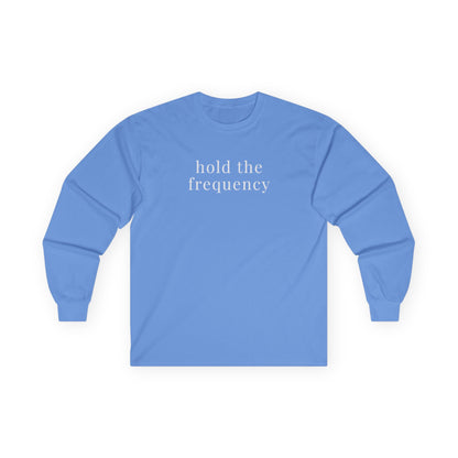 Hold Frequency Long Sleeve Tee Carolina Blue